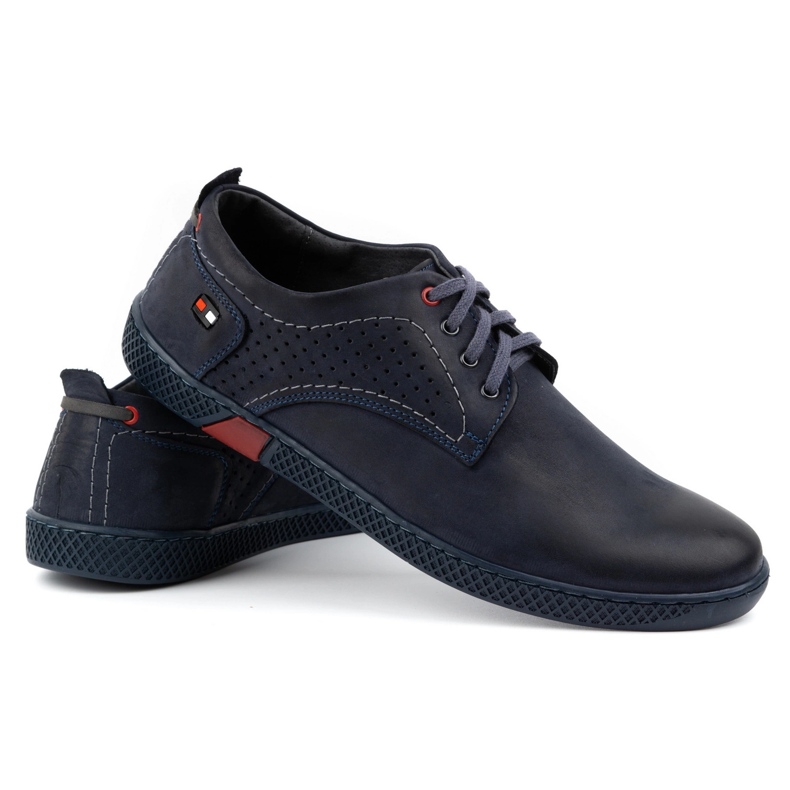 Antex Men's casual shoes 302 navy blue 4