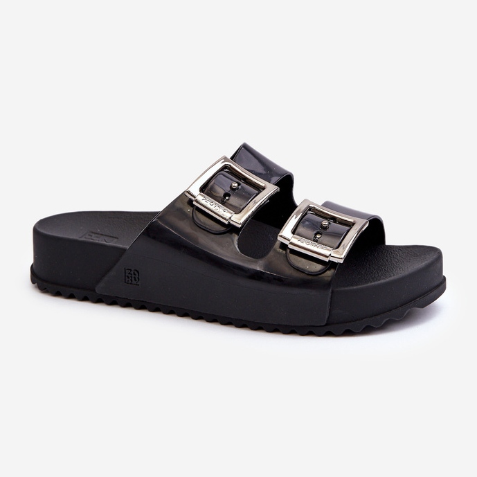 Women's Smooth Slides ZAXY HH285157 Black 1