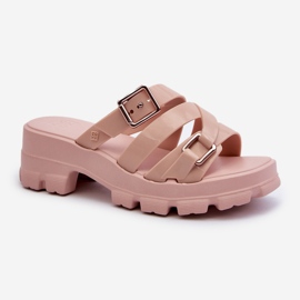 Scented Women's Low-Heel Flip-Flops ZAXY NN285044 Light Pink 1