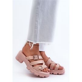 Scented Women's Low-Heel Flip-Flops ZAXY NN285044 Light Pink 2