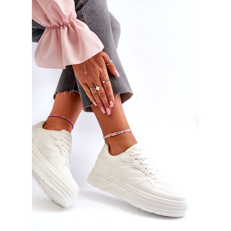 News Women's sports sneakers on the platform white 1 News Women's sports sneakers on the platform white 1