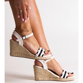 White wedge sandals Big Star LL274878 1