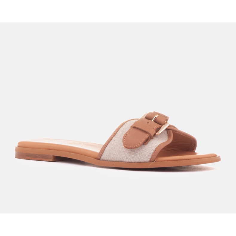 Marco Shoes Fibbia flip-flops beige 1