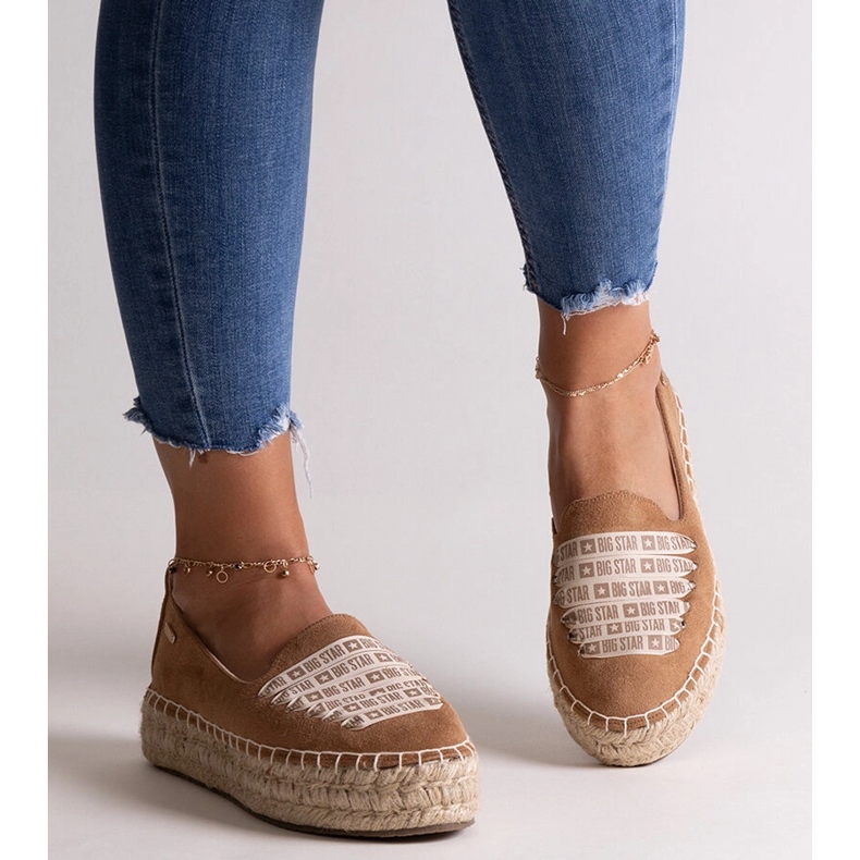 Brown espadrilles Big Star JJ274892 1 Brown espadrilles Big Star JJ274892 1