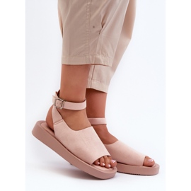 Comfortable Women's Platform Sandals, Pink Rubie 2