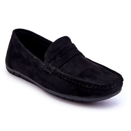 Confly Men's suede black loafers 1 Confly Men's suede black loafers 1