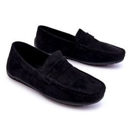 Confly Men's suede black loafers 2