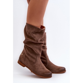 Women's Suede Boots Maciejka 05057-14 Brown 2