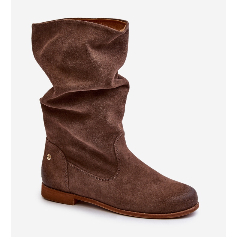 Women's Suede Boots Maciejka 05057-14 Brown 1