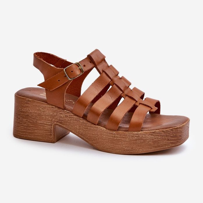 Zazoo 40410 Women's Leather Sandals, Brown 1