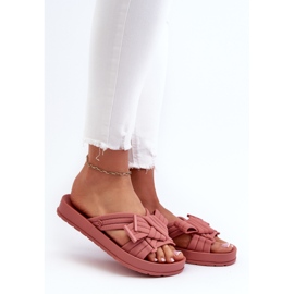 Scented Women's Flip-Flops With a Flat Sole ZAXY LL285097 Dirty Pink 2