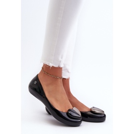 Women's Ballet Flats With Heart ZAXY LL285027 Black 2