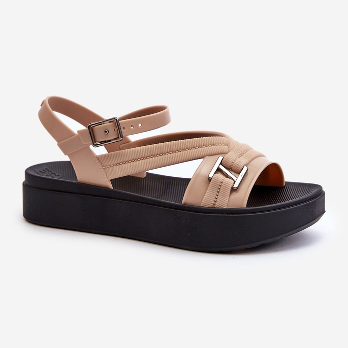 Fragrant Women's Platform Sandals ZAXY LL285063 Beige 1