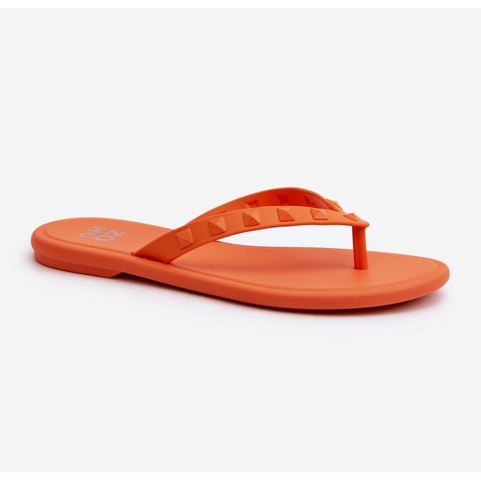 Women's Flat Flexible Flip-Flops ZAXY JJ285254 Orange 1
