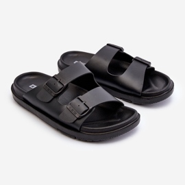 Light Men's Flip-Flops With Buckles Big Star NN174597 Black 1