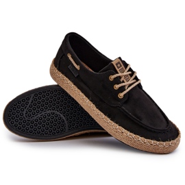 Men's Lace-Up Espadrilles Big Star NN174051 Black 3