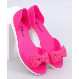 Meliski open toe ballerinas Agathe Fuchsia pink 1