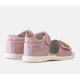 Miss Pink children's sandals with Minka leather insert 1 Miss Pink children's sandals with Minka leather insert 1