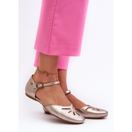 Leather women's sandals Maciejka 06641-25 Gold golden 2 Leather women's sandals Maciejka 06641-25 Gold golden 2