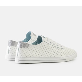 White perforated Ruala sneakers 1
