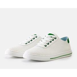 White perforated Ruala sneakers 1