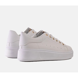 White sneakers with eye-catching Asmait decoration 2