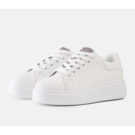 White sneakers with eye-catching Asmait decoration 2