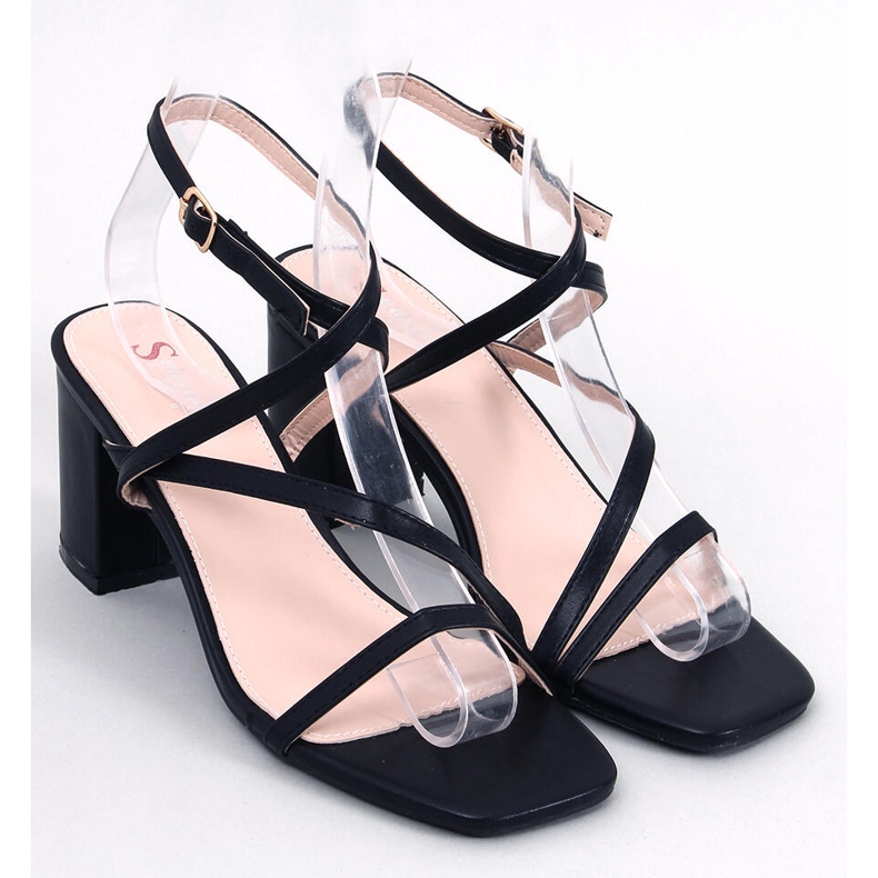Theresa Black heeled sandals 1