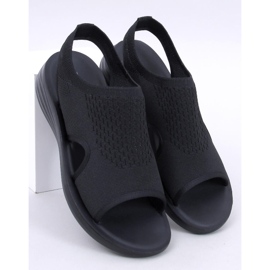 Aldos Black soft openwork sandals 1