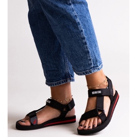 Big Star DD274A282 black sports sandals 1