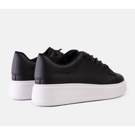 Black sneakers with eye-catching Asmait decoration 1 Black sneakers with eye-catching Asmait decoration 1