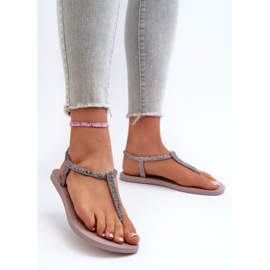 Women's Flip-Flop Sandals With Glitter 26914 Ipanema Class Brilha Fem Light Purple 2