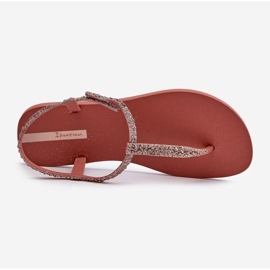 Women's Flip-Flop Sandals With Glitter 26914 Ipanema Class Brilha Fem Coral pink 1