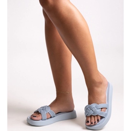 Blue rubber slippers from Ferrei 1 Blue rubber slippers from Ferrei 1