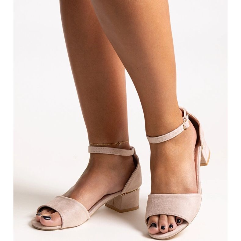 Beige classic Kinsela high-heeled sandals 1