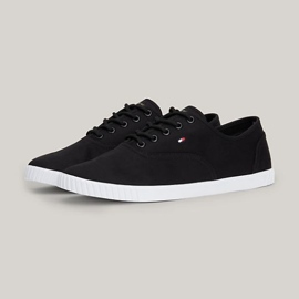 Tommy Hilfiger Canvas Lace Up Sneaker W FW0FW07805BDS black 1