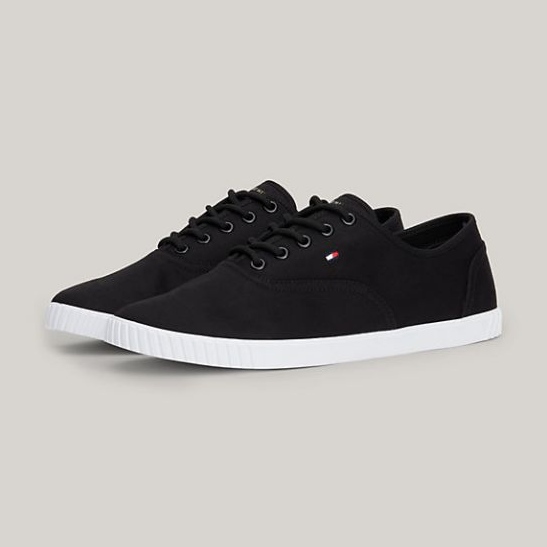 Tommy Hilfiger Canvas Lace Up Sneaker W FW0FW07805BDS black 1