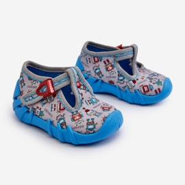 Comfortable Children's Slippers BEFADO 110N483 Blue-Grey 1