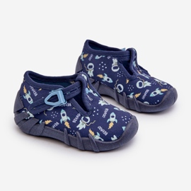 Comfortable Children's Slippers BEFADO 110N482 Navy Blue 1