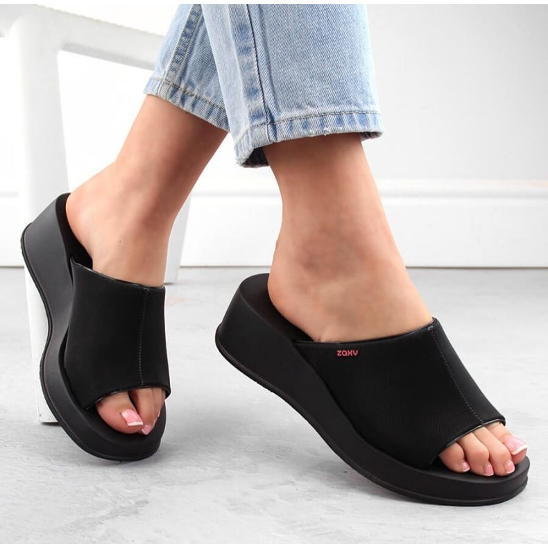 Zaxy scented wedge sandals Zaxy W LL285084 INT2006B black 1