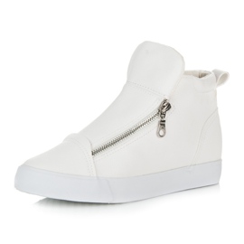 Lgm High-top sneakers with a zipper white 2