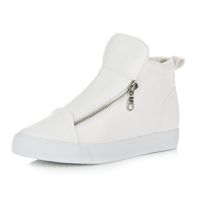 Lgm High-top sneakers with a zipper white 2