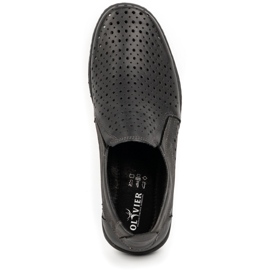 Olivier Openwork men's loafers for the summer 662 black 3