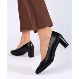 Sergio Leone Elegant black women's pumps 2