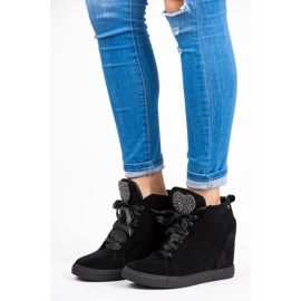 Vices New Collection Sneakers tied with a ribbon black 1