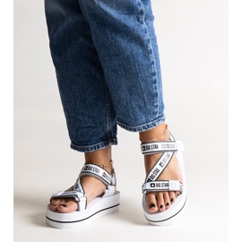 White platform sandals Big Star NN274A526 3