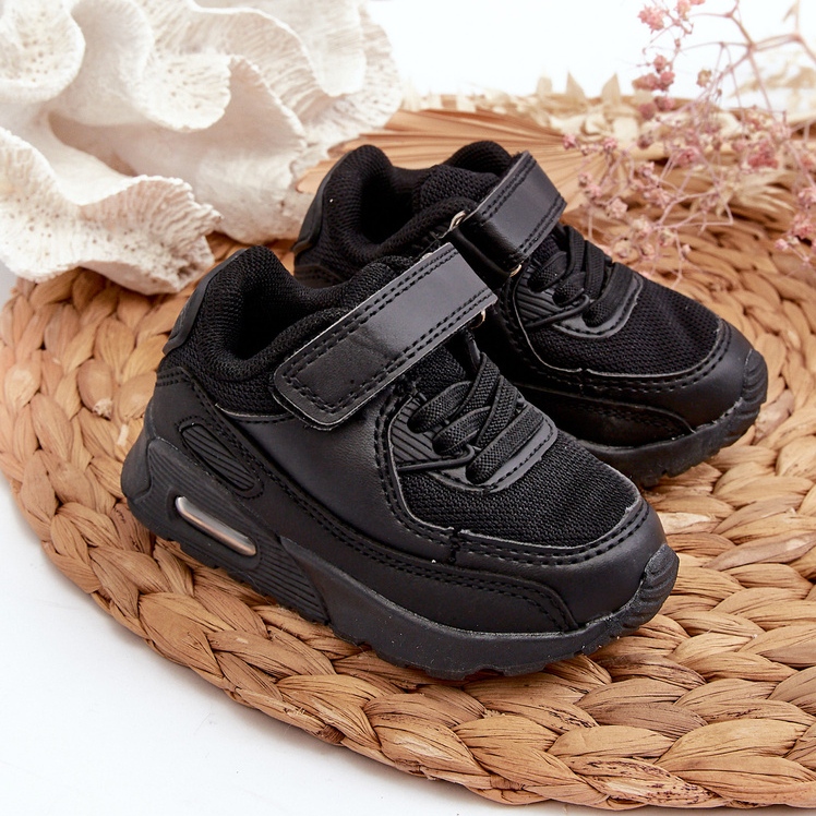 Children's Velcro Sneakers Black Krissandra 1 Children's Velcro Sneakers Black Krissandra 1