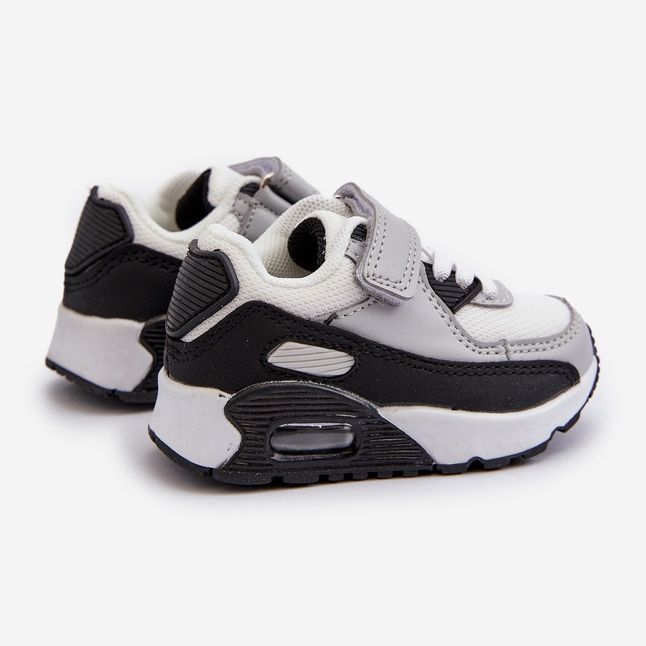 Children's Velcro Sneakers Gray Krissandra grey 2