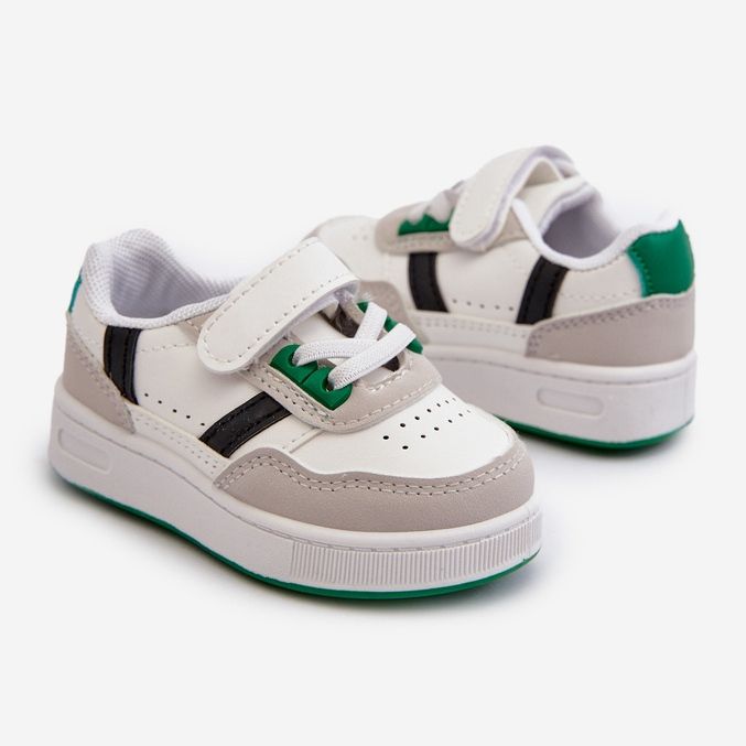 Classic Children's Sports Shoes White and Green Marlin 2 Classic Children's Sports Shoes White and Green Marlin 2