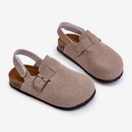 Children's Flip-Flops on a Cork Platform Gray Vulagia grey 1